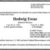 Bartmus Hedwig 1911-2000 Todesanzeige